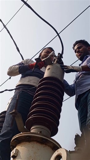 power transformers H1 bushing Raizer connecti #substation #power #electricity | Utility Titans