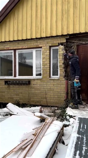 Brick facades look solid BUT#diy #smartbuilding #homerenovation