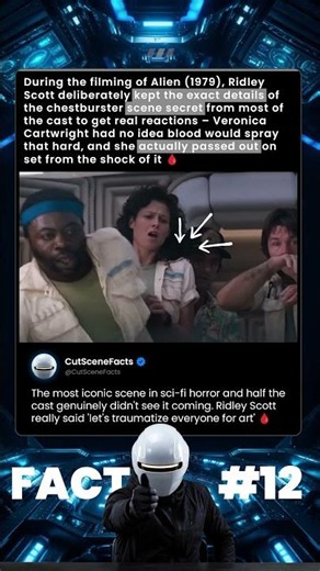 This Alien Actor's Reaction Was 100% Real Terror