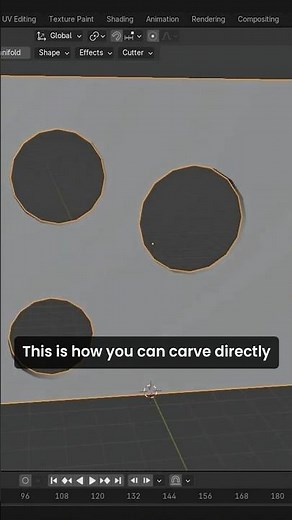 How to carve directly into your mesh in Blender