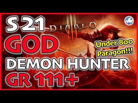 Diablo 3 GR111+ Under 800 Paragon Gears of Dreadlands GOD DH Push Guide (Season 21 Demon Hunter)
