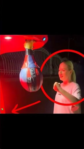 She Shattered the Punching Machine in One Hit 😱 Never Doubt a Woman’s Strength 💥 #shorts #viral