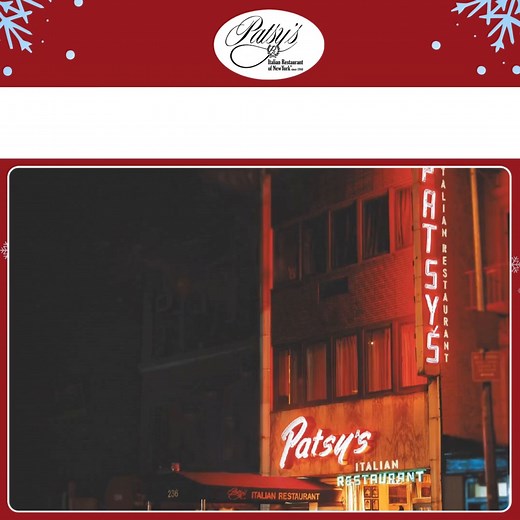 12K views · 246 reactions | The snow may fall, but the warmth of Patsy’s never fades. Join us for hearty dishes and cozy memories this season. #patsysitalianrestaurant #winterinnyc #italiancomfortfood #nyceats #patsyslegacy | Patsy's Italian Restaurant | Facebook