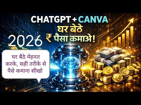 ChatGPT + Canva: Genuine tarike se Paisa Kamao! 💸 (2026 Passive Income Guide)