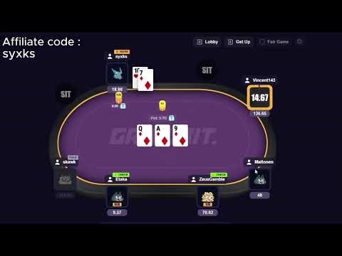 Playing poker on growbit