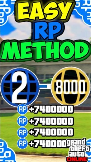 *SOLO* FASTEST RP METHOD to LEVEL UP in GTA 5 Online This Week (From 1-1000)