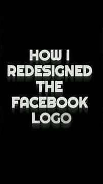Facebook Logo Redesign 🔥 | My Own Version in Canva