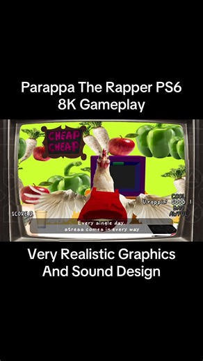 Parappa The Rapper PS6: 8K Gameplay Showcase