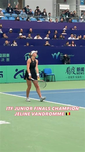 17K views · 2.6K reactions |  Junior World No. 8 and US Open champion Jeline Vandromme is the 2025 ITF World Tennis Tour Junior Finals champion!  | International Tennis Federation | Facebook
