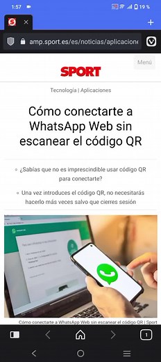 #whatsapp #qr Tutorial para hacerlo: https://amp.sport.es/es/noticias/aplicaciones/conectarte-whatsapp-web-escanear-codigo-84747936
