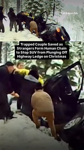 People Magazine on Instagram: "A terrifying Christmas Day crash on a snow-slick Northern California highway turned into a life-saving rescue mission as a couple and their two dogs were trapped in an SUV hanging off a steep embankment. Read more details at our link in bio."
