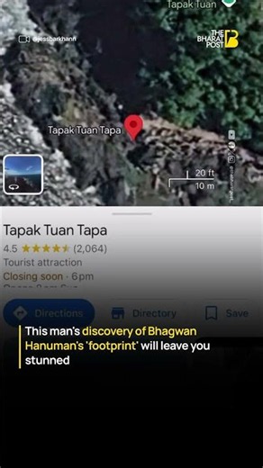 This Man's Discovery of Bhagwan Hanuman's 'Footprint' Has Stunned Millions | The Bharat Post