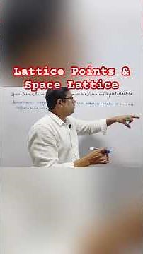 Lattice Points & Space Lattice #physics #youtubeshorts #youtube #ytshorts #shorts #short #shortvideo
