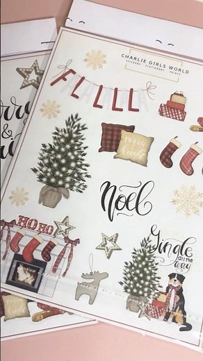 Cosy, festive planner stickers. #creativejournaling #memoryplanning #stickers #christmascrafts