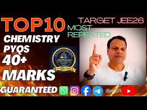TOP 10 MOST REPEATED PYQ IN JEE-MAIN CHEMISTRY FOR 2026#jeeproblems #education #jee #main #iitjee
