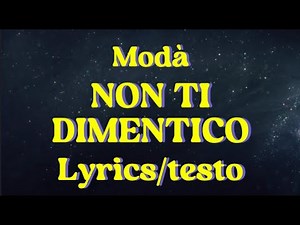 Modà - Non ti dimentico (Lyrics/testo) // Sanremo 2025
