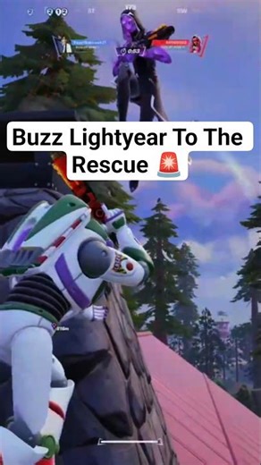 Buzz Lightyear To The Rescue 🚨 #fortnite #toystory #trending