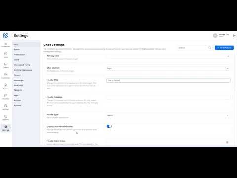 How to Configure Chat Settings (Appearance, Design & Features)