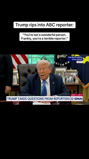 Trump tells reporter to quiet down, calls them “obnoxious.” #trump | abc news