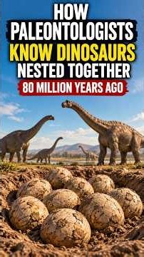 How Paleontologists Know Dinosaurs Nested Together 80 Million Years Ago #Dinosaurs