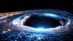 Download Abstract cosmic vortex with radiant blue energy for free