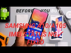 Samsung A10/A105 IMEI status NG fixed