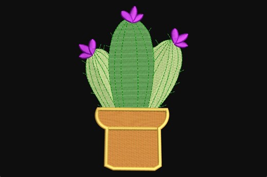 Cactus Machine Embroidery Design, Cactus Embroidery Designs, 5 Sizes, Instant Download - Etsy