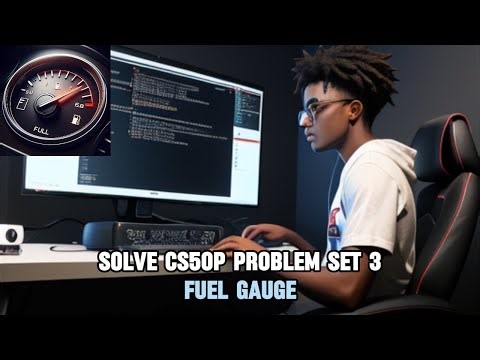 SOLVE PROBLEM SET 3 CS50 PROGRAMMING WITH PYTHON: FUEL GAUGE ( 2024 HARVARD FREE COURSE )