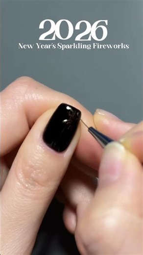 Colorful fireworks nail art tutorial #naildesign #newyear
