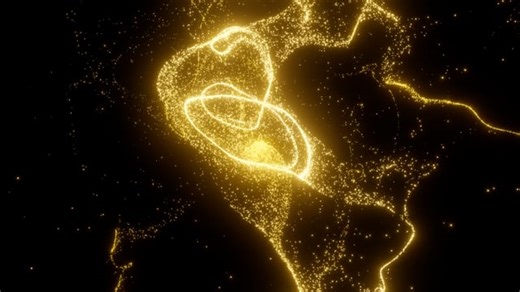 Particles, Dancing Particles, Color. Free Stock Video