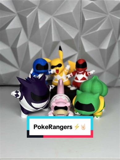 PokeRangers 🤘🏻🔥 ROUND 2! FIGHT! 🤪 -Designer 👨‍🎨: @Nostalgic 3D -Download👨‍💻 : Patreon -Filament 🧵: Bambulab -Lyer heigh : 0.16 -AMS 🌈 : Yes -Supports ⛩️: Yes -Infill 🔗 : 10% -Number of Walls : 3 -Printer 🖨️: @BAMBULAB Official H2C&H2D ———————————————————- #pokemon #powerrangers #fanart #3dprinter #3dprinting