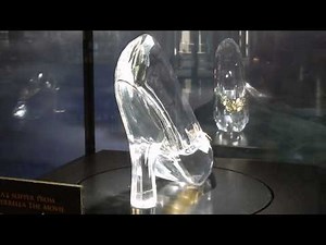 Disney's Cinderella movie glass slipper exhibit
