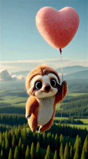A Tiny Journey That Didn’t Go As Planned 🎈🌕 #cute #aivideo #funny
