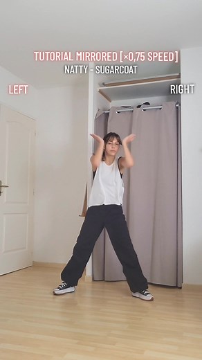 Replying to @lo.wnii I wanted to make a tutorial of this dance so that everyone does the challenge! Go do this challenge 🫵🏼#NATTY #sugarcoat_challenge #Sugarcoat