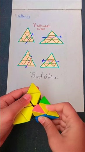 How to solve pyramid Rubik's cube challenging 😱😱#youtube #rubikcube #cube ‪@KingofCubers‬ #shorts