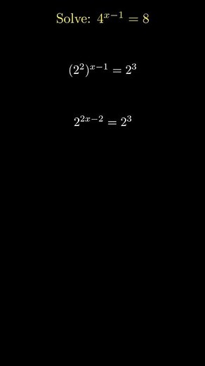 Exponential Problem Solved