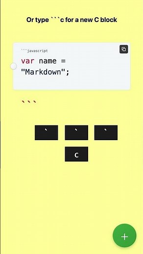 Obsidian Stickies Markdown Lesson 5/7 Code Blocks #Markdown #Notetaking #PKM #Productivity