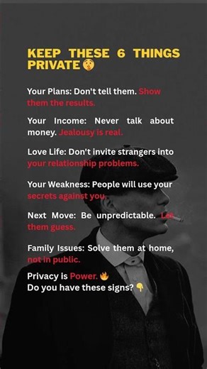 6 Things You Should Always Keep Private 🤫 #shorts
