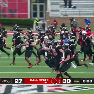 CHAOS 🤯 Both teams ran onto the field before the play was ruled dead as Western Michigan Football attempted a last second TD. Ball State Sports went on to win the game and the division title after the Broncos were penalized for an illegal forward pass. | SportsCenter