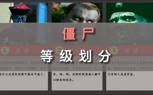 僵尸等级划分