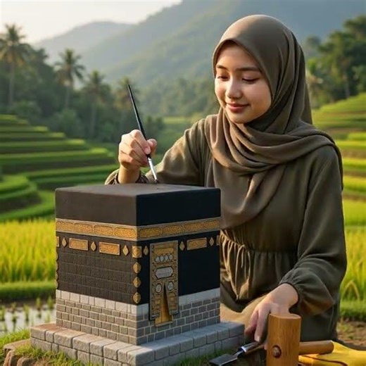 Building the Mini Kaaba 🕋🧱 | Pure Faith#islamicshorts#khankaba#makah#short#