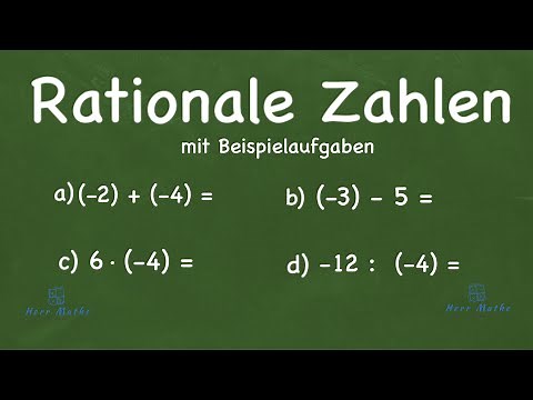 Rational Numbers - Calculating with Rational Numbers - With Examples
