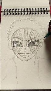 how to draw art for beginners 👍🏻 #demonslayer
