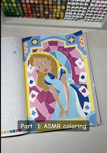 Cozy ASMR Coloring: Alice in Wonderland Part 1