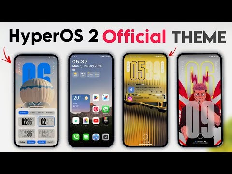 Xiaomi HyperOS 2 Official Theme - Control Center Supported Theme 🤍 Lockscreen Customisation 😍