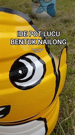 Ide membuat pot bunga lucu dari galon bekas lemineral bentuk nailong