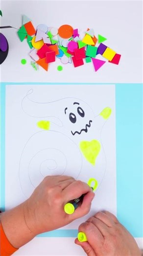 Glowing Spiral Ghosts | Easy Halloween Craft for Kids