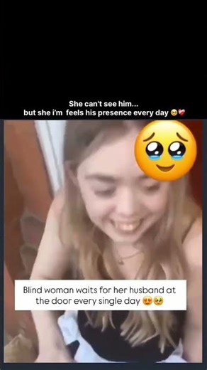 She can't see him... but she feels his presence every day 🥹❤️‍🩹