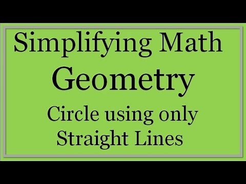Draw a Circle using only Straight Lines (Simplifying Math)