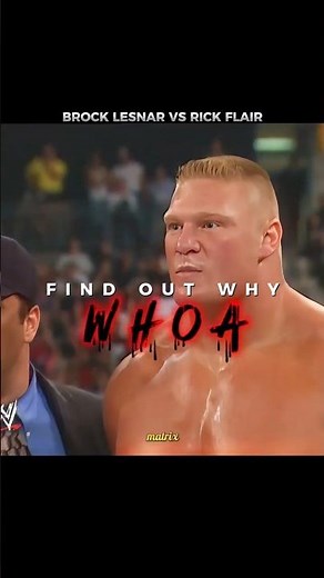 Brock Lesnar vs Rick Flair 🥶 | Raw 2002 🥵 | Match Edit 💥